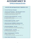 Accounting B - Oprichtingskosten - Alle Boekingsschema's