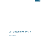 Samenvatting - verbintenissenrecht (B2G018)