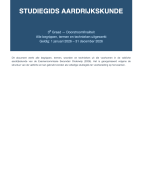 Samenvatting Aardrijkskunde 2026 Examencommissie 