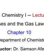 chemistry lectures 