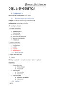 Samenvatting  opo neurobiologie