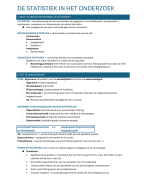 Statistiek 1 (volledige samenvatting)
