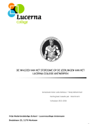 OC - De invloed van het stoicisme op de leerlingen van het Lucerna College 