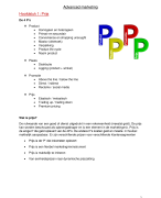 Marketing 2de jaar Hogeschool PXL