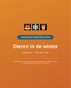 Begrijpend lezen groep 3-4 | Themapakket Dieren in de winter | AVI Start-M4