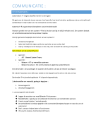 Samenvatting Communicatie 1e jaar Sociaal Werk