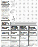 Quiz woordzoekers voor groep 5-6-7-8 - sterrenkunde