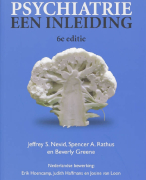Samenvatting Psychiatrie, een inleiding