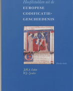 Samenvatting Hoofdstukken uit de Europese Codificatiegeschiedenis