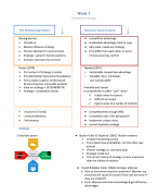 Strategy and organisation