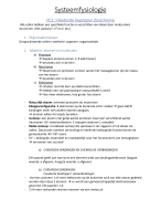 samenvatting van systeemfysiologie 