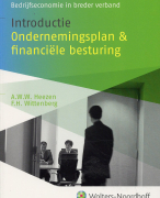 Samenvatting Introductie ondernemingsplan en financiele besturing
