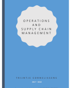 Summary Operations & Supply Management, Global Edition, 13th Edition, by F R Jacobs, R B Chase