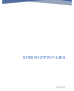Groei en ontwikkeling master 1