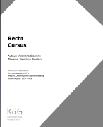Samenvatting recht 2017-2018