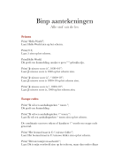 Binp samenvatting (Bio-informatica, HBO)