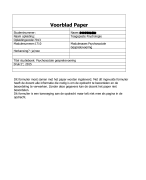 Paper: Psychosociale Gespreksvoering. Behaald met een 8.0
