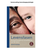 Samenvatting levenslooppsychologie (Tieleman, 2015)
