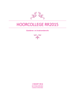 RR205 Goederen en insolventierecht samenvatting van de hoorcolleges