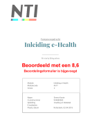 Tentamenopdracht Inleiding e-Health