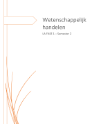Samenvatting wetenschappelijk handelen - statistiek