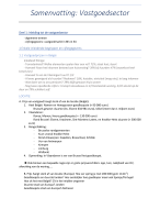 Samenvatting de vastgoedsector (1e jaar FVE) op KdG