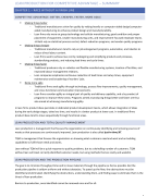 Summary Production Planning and Quality Control RUG