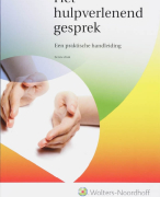 Samenvatting Het hulpverlenend gesprek