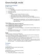 Samenvatting Gerechtelijk recht II (tweede jaar rechtspraktijk)