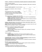 International & Comparative employment relations summary