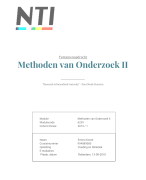 Tentamenopdracht Methoden van Onderzoek II
