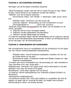 Samenvatting Geschiedenis HAVO Tijdvak 5,6 & 7 + Gebeurtenissen HC chronologische volgorde 