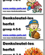Denksleutellessen Herfst -  groep 1-8