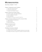 Hoofdstuk 1 t/m 6 van het boek microeconomics
