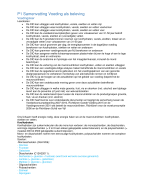 Voeding en Dietetiek - Propedeuse P1 Samenvatting Voeding als beleving 2016 - 2017
