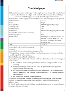 Paper Onderzoek en Rapportage