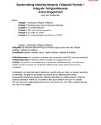 Samenvatting Inleiding Integrale Veiligheid P1