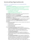 Samenvatting toegepaste organisatiekunde