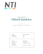 Tentamenopdracht Ethisch Handelen