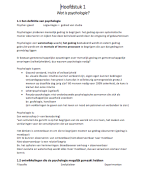 Algemene Psychologie Samenvatting 