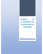 Inleiding in de Fysiotherapie en Pathologie 