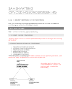 Samenvatting opvoedingsondersteuning toegepaste psychologie 