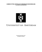 Samenvatting Artikelen Forensische Behandeling