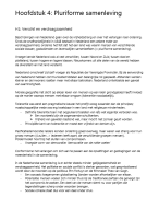 Samenvatting maatschappijleer, hoofdstuk 4 Pluriforme samenleving (VWO)