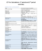 ICT for Calculations (IBS1)
