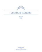 Cultuurfilosofie jaar 2 periode 1