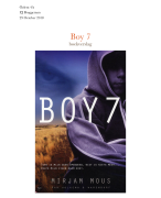 Boy 7 Boekverslag
