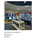 Branchescriptie Consumentenelektronica manager retail leerjaar 2 Cijfer:8,2
