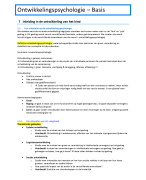 Samenvatting Ontwikkelingspsychologie BASIS 