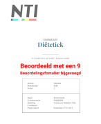 Eindopdracht Praktijkdag Diëtetiek